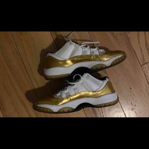 Jordan’s 11s Gold & White